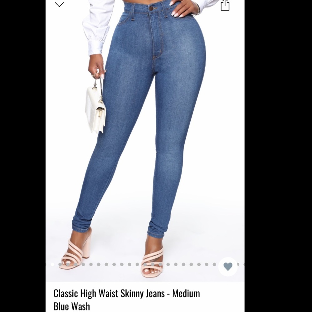 FashionNova skinny jeans - medium wash